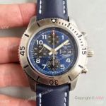 Clone Swiss Grade 7750 Breitling Superocean SS Blue Face Fashion Watch